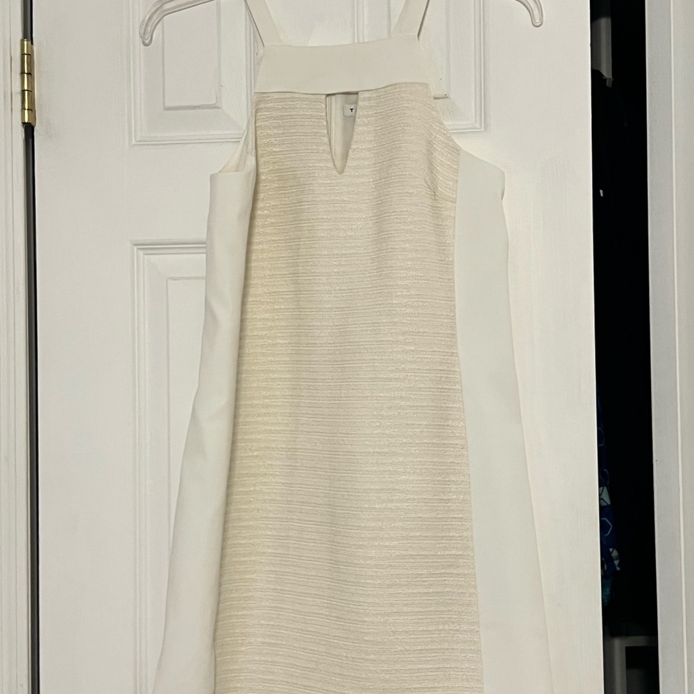 Trina Turk Cream Halter Mini Dress